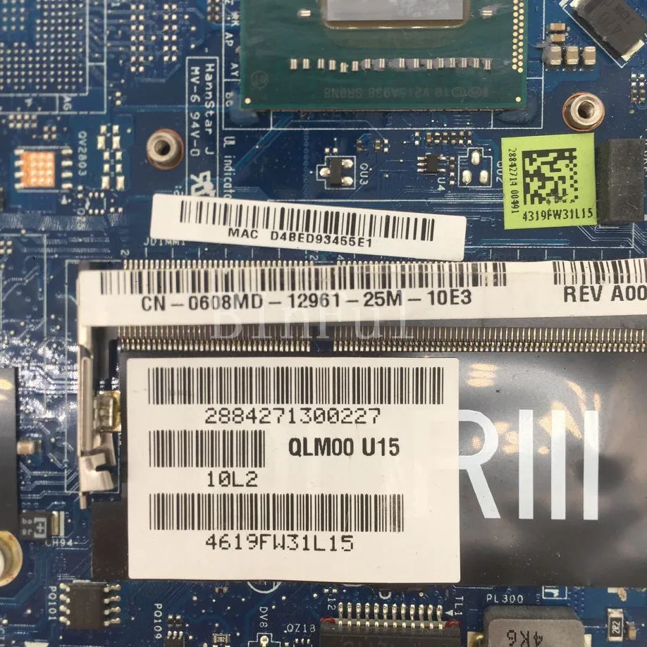 Высокое качество для XPS 14 L421x материнская плата ноутбука CN-0608MD 0608MD 608MD QLM00 LA-7841P с SR0N8