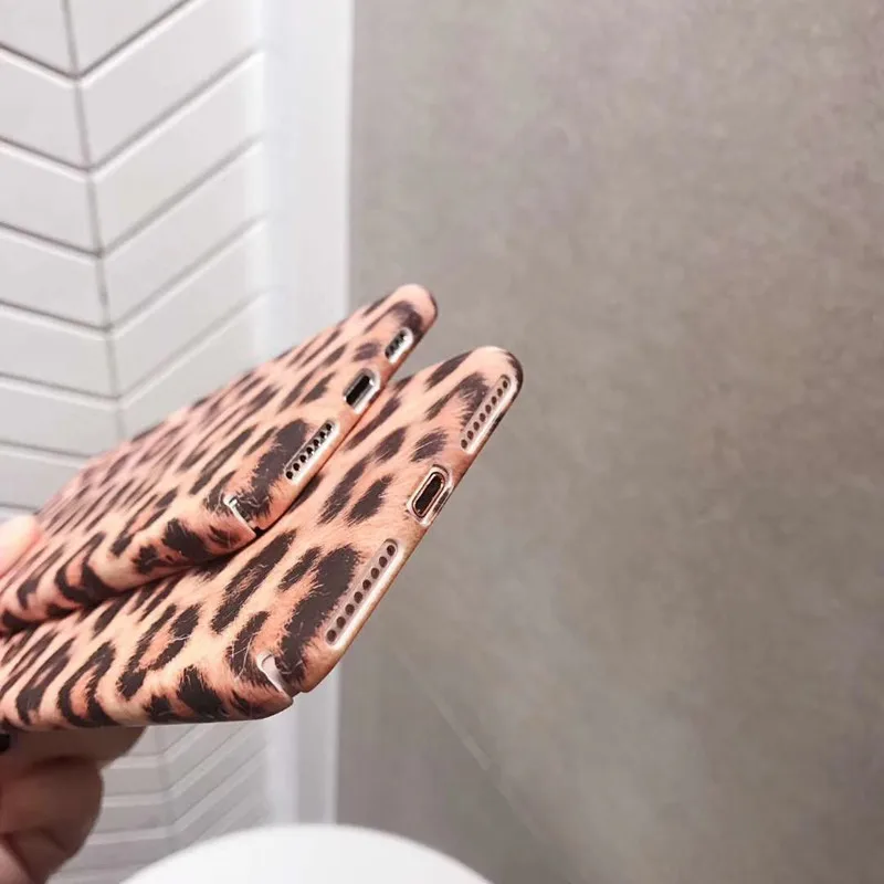 Чехол с леопардовым узором для iPhone 7 8 Plus противоударный Прочный ПК чехол X XS Max XR 6s 6
