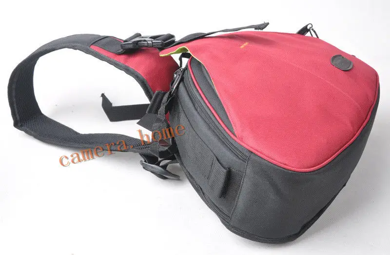 Портативная красная поясная сумка для камеры чехол Canon EOS Nikon Sony Olympus Pentax jvc |