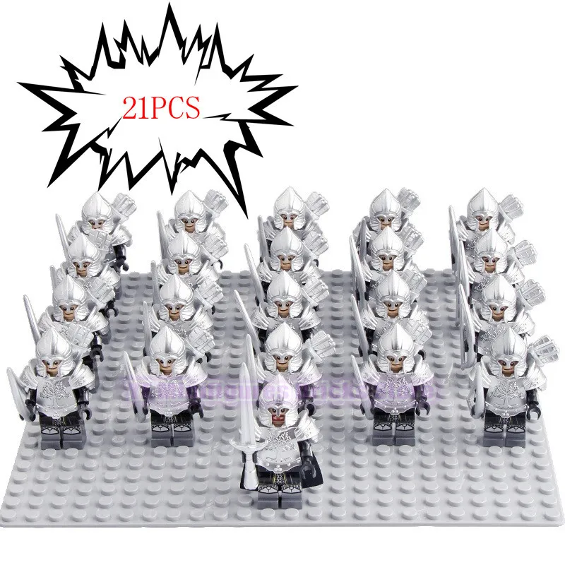 Игра престолов Kingsguard Legoed экшн-фигурки корпус средневековый рыцарь воины