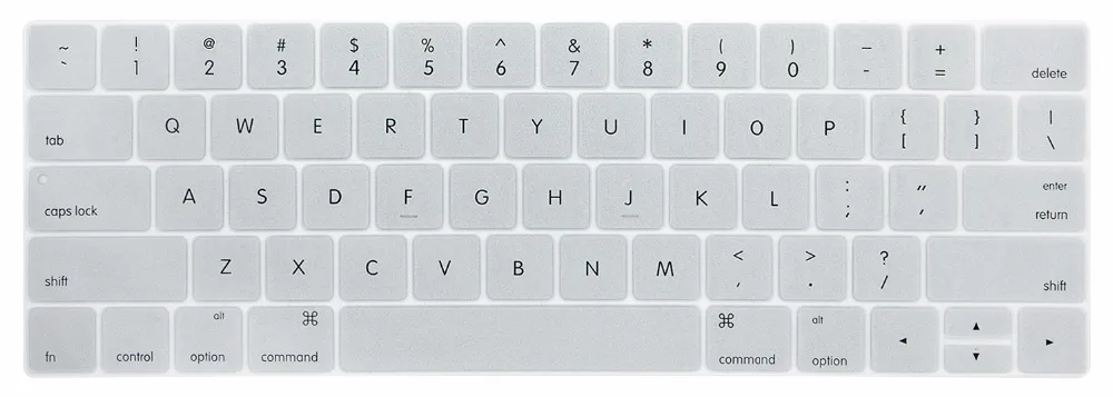 Новый силиконовый чехол для клавиатуры с английским алфавитом США MacBook Pro 13