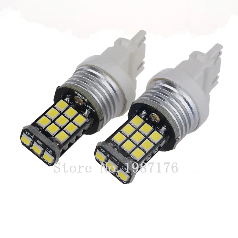 Автомобильная фара T25 P27/7 Вт 3157 21 SMD 2835 Светодиодный белый красный желтый W2.5x16q 12 | Сигнальная лампа -32743372988