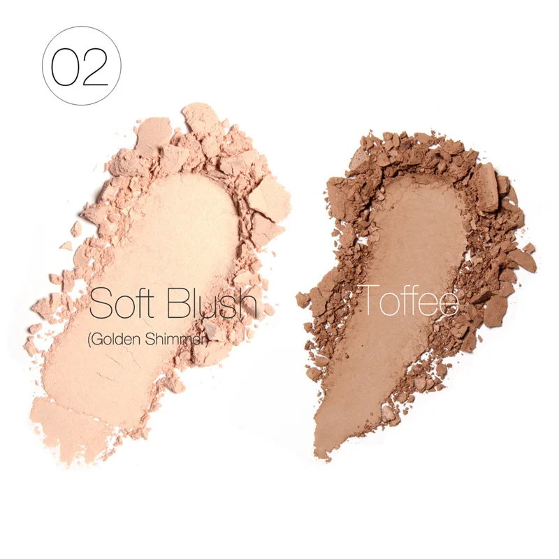 2 FOCALLURE крем-бронзатор для лица макияж пудра и хайлайтер палитра Brighten Contour Comestic - Цвет: 2
