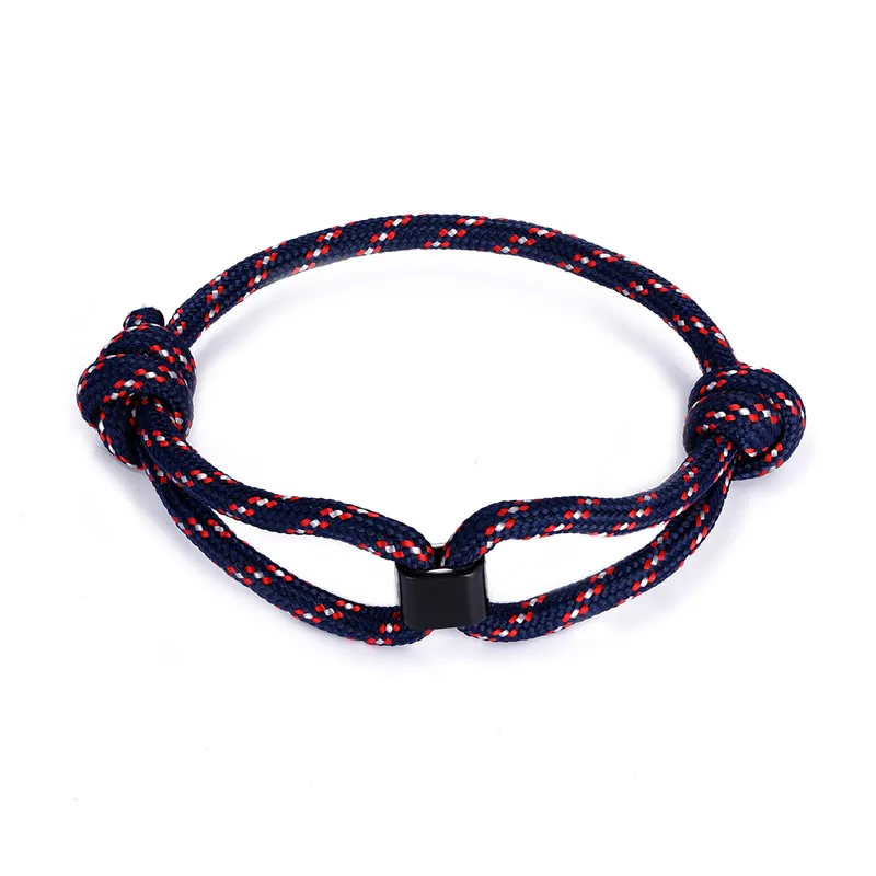 Hot Sale New Simple Adjustable Color Rope Bracelets Men Women Charm High Quality Survival woven Bracelet Male Wrap Pulseras | Украшения и