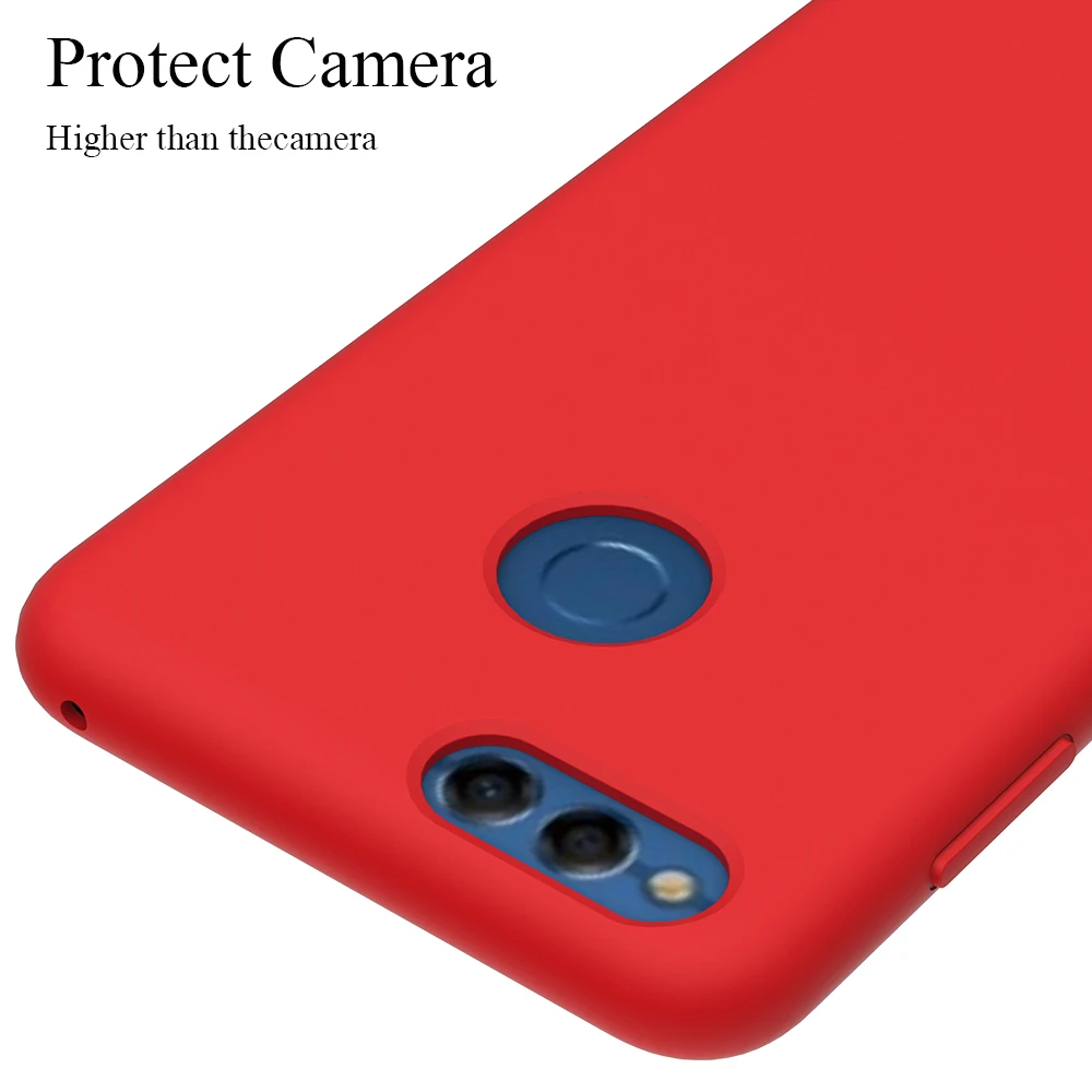 Для Honor 7x чехол, Мягкая силиконовая задняя крышка для huawei Honor 7x, жидкий силиконовый чехол, 5,93 дюймов, Ультратонкий матовый чехол для телефона