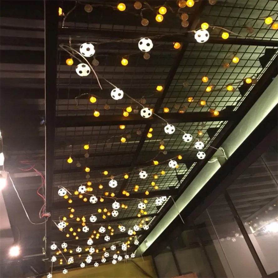 1 шт. футбольные огни с 10LED лампочками для создания освещения DIY вечерние украшения Прямая поставка