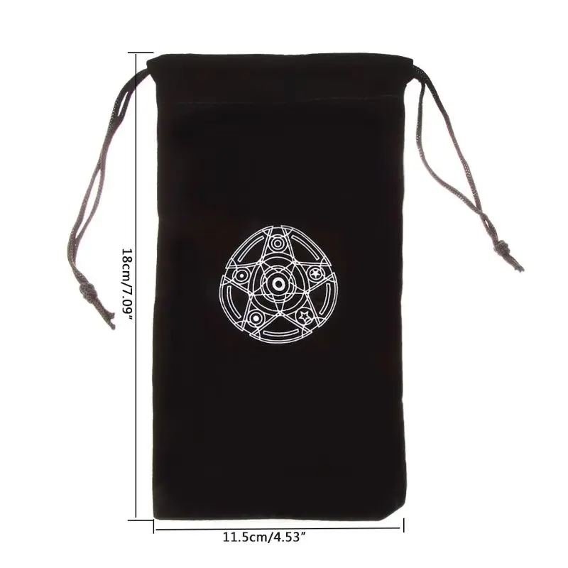 

Velvet Pentagram Tarot Card Storage Bag Toy Jewelry Home Mini Drawstring Package