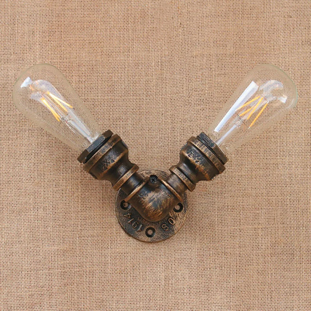 9 режимов черные железные винтажные Настенные светильники для водопроводных