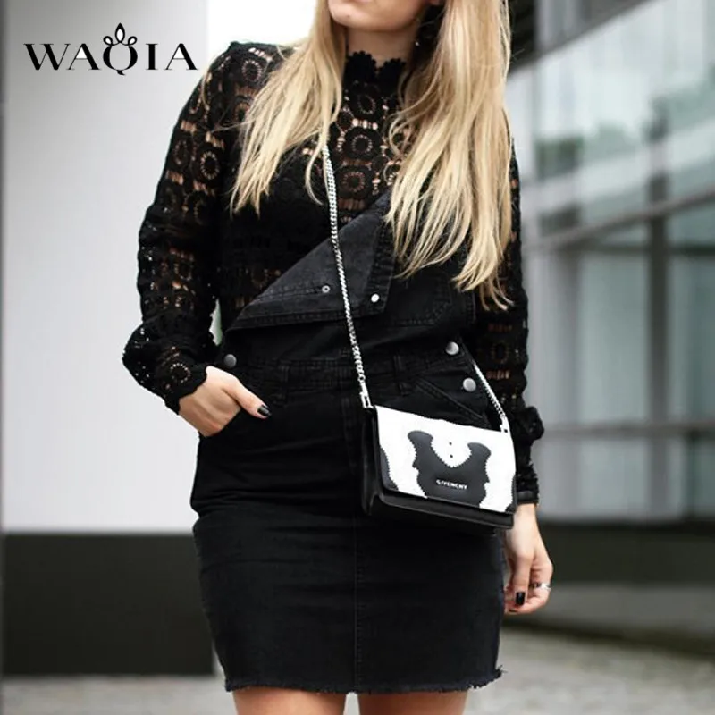 WAQIA элегантная Цветочная кружевная блузка рубашка женская белая с