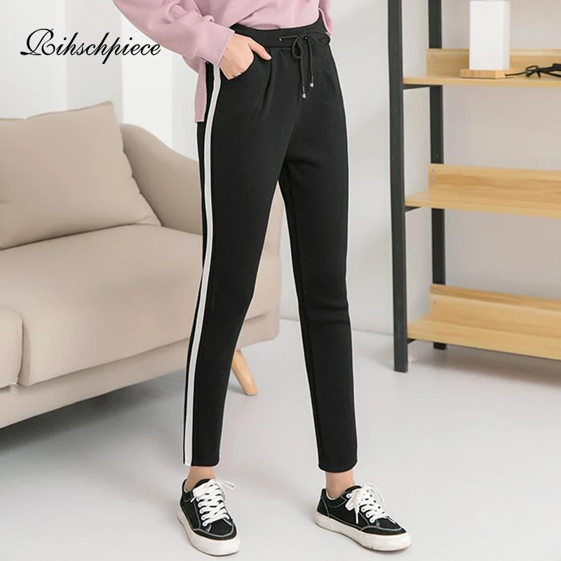 Зимние женские бархатные брюки Rihschpiece размеры до 5XL теплые Плотные шаровары с