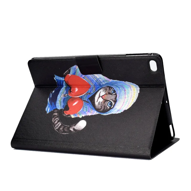Wekays для Apple Ipad Air 2 6 A1566 A1567 мультяшный Кот кожаный флип-чехол Ipad6 чехол Air2 |