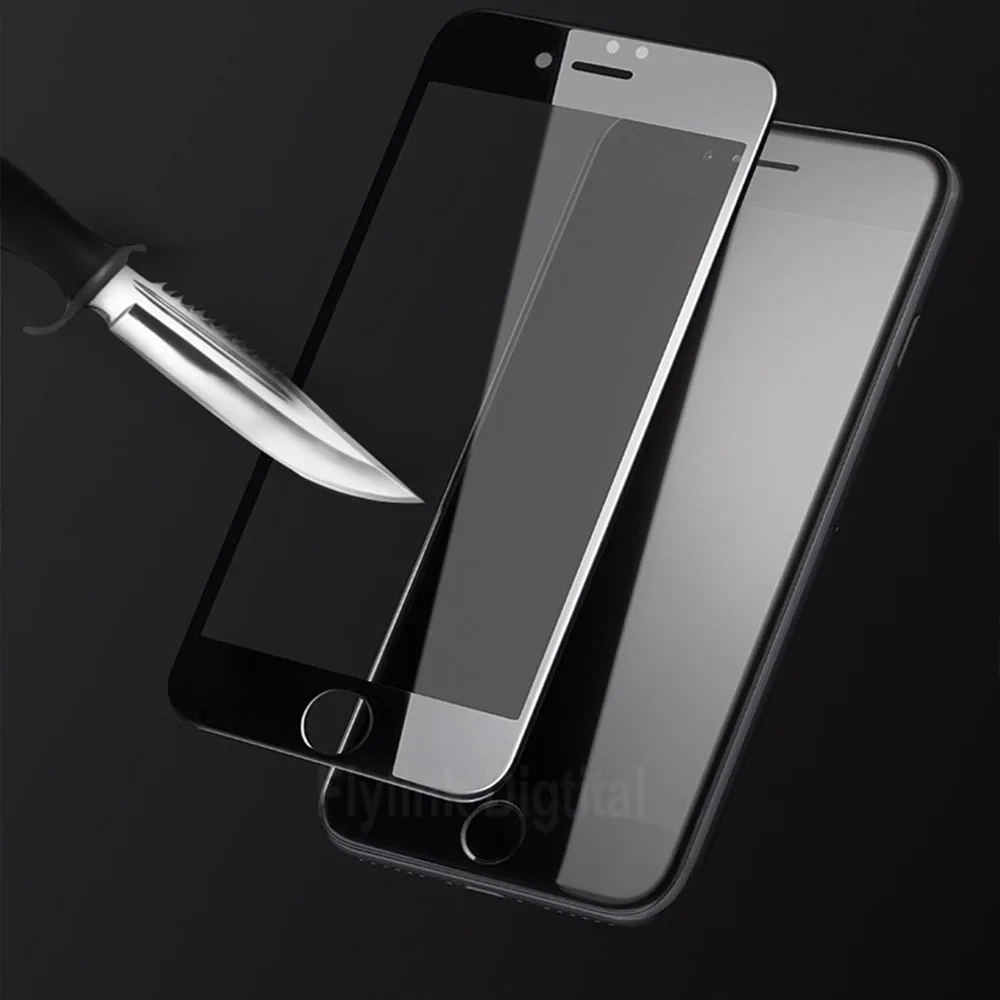 6D закаленное стекло для защиты экрана iPhone 6s 7 8 Plus Edge полное покрытие защитное на 6