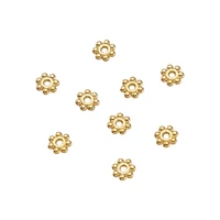 pandahall 500pcs alloy spacer beads golden daisy flower spacers bead for diy bracelet necklace jewelry making accessories