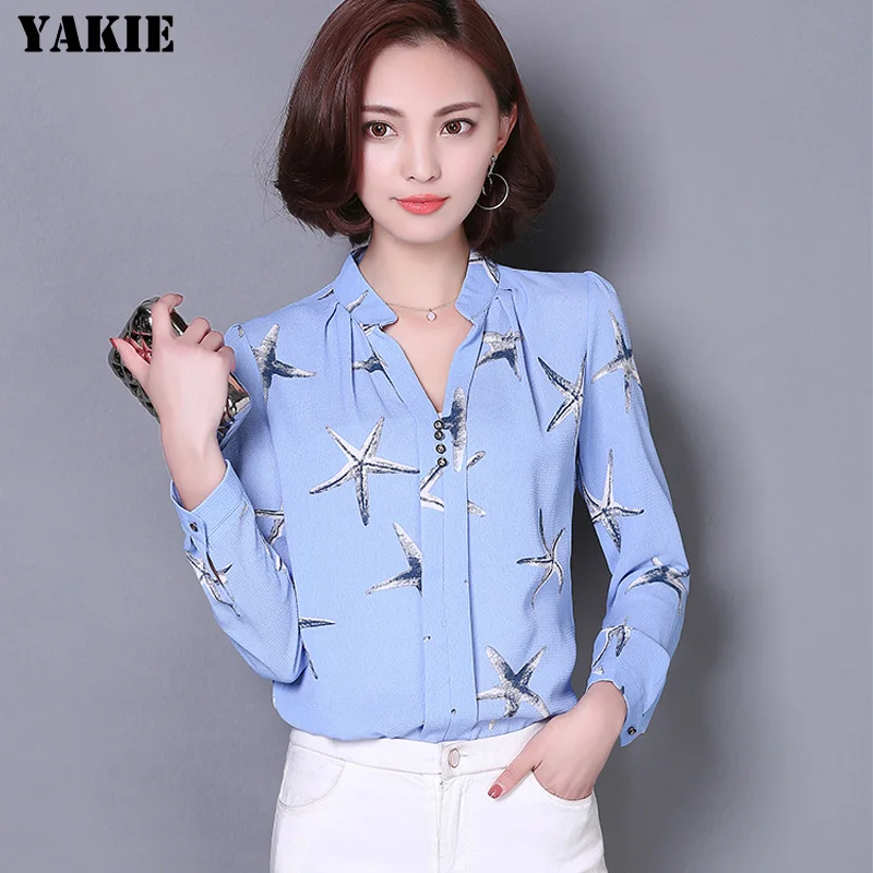 Женская шифоновая рубашка элегантная повседневная блузка для офиса стройная