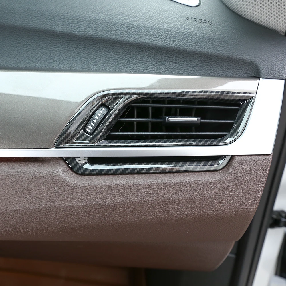 4 шт. углеродное волокно для BMW X1 f48 2016-2018 автомобильный АБС-пластик хромированный