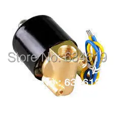 

1/4" DC Electric Brass Gas Solenoid Valve LPG / NG Pneumatic Valve Normally Close Valve 2 Way