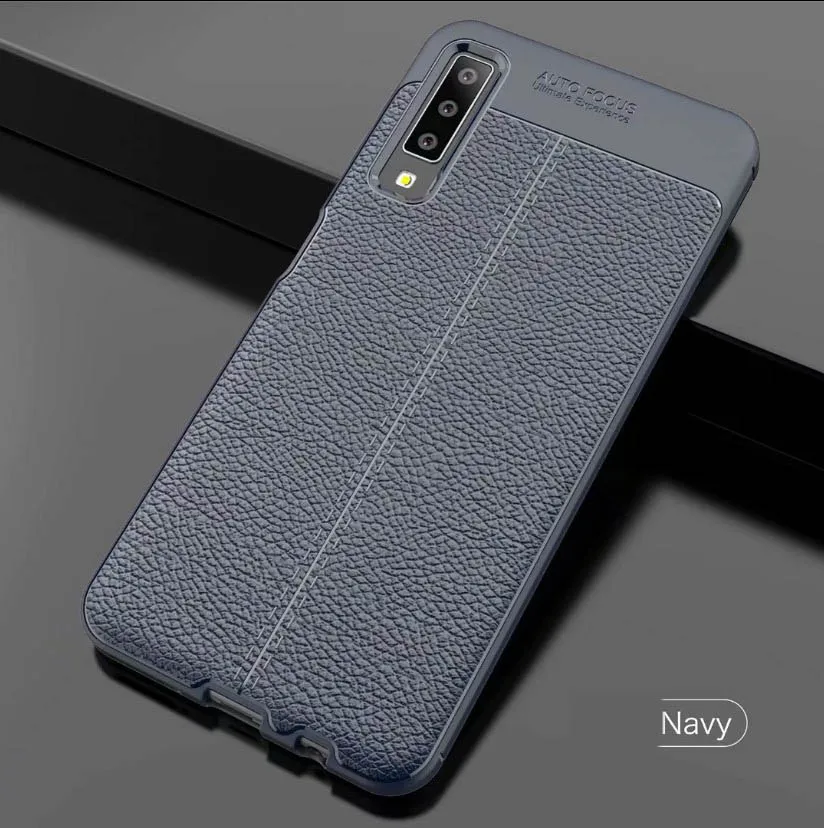 Броня противоударный мягкий чехол для samsung Galaxy A7 2018 задняя крышка телефона
