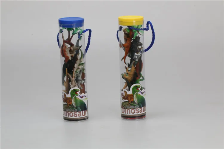 Пластмассовый игрушечный динозавр в бутылке модель моделирования стегозавр