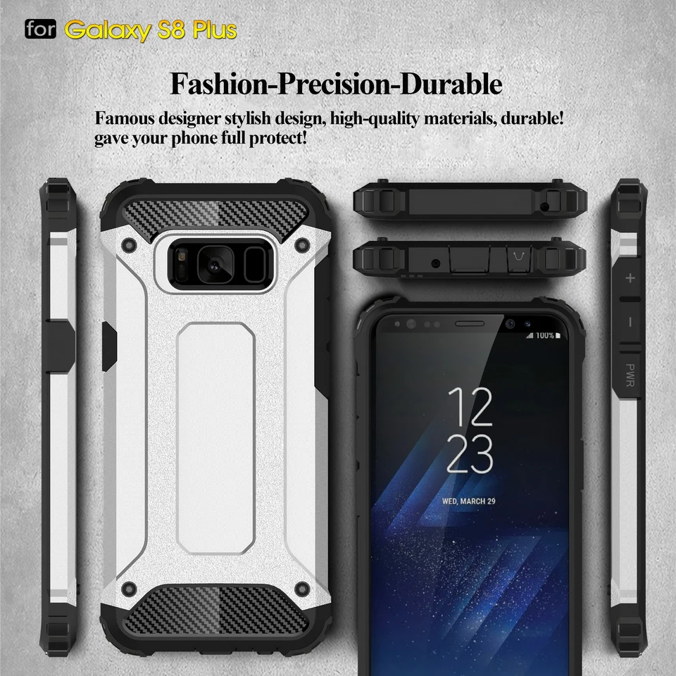 Armor case for Iphone X 7 8 6 6S 5S Samsung Galaxy S5 S6 S7 Edge S8 S9 Plus Note 4 5 Case Hybrid Hard Cover Protector Funda |