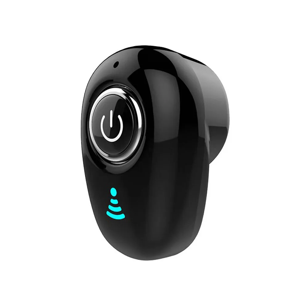 black 1 шт. Мини Bluetooth наушники беспроводные наушники в уши невидимые наушники гарнитура стерео с микрофоном для телефона - Цвет: black