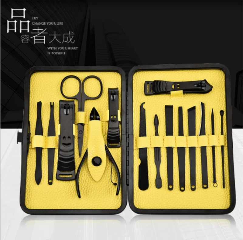 15 шт. Нержавеющая сталь Nail Clipper Уход за лошадьми комплект маникюр педикюр набор