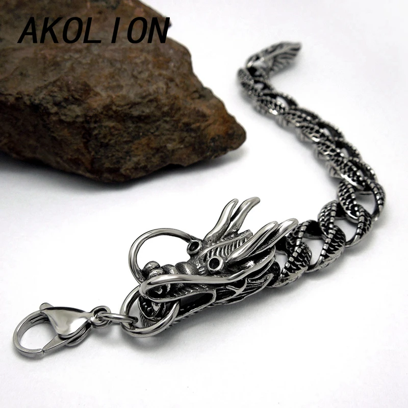AKOLION dargon браслеты для женщин и мужчин ювелирные изделия эркек bileklik pulseira masculina hombre