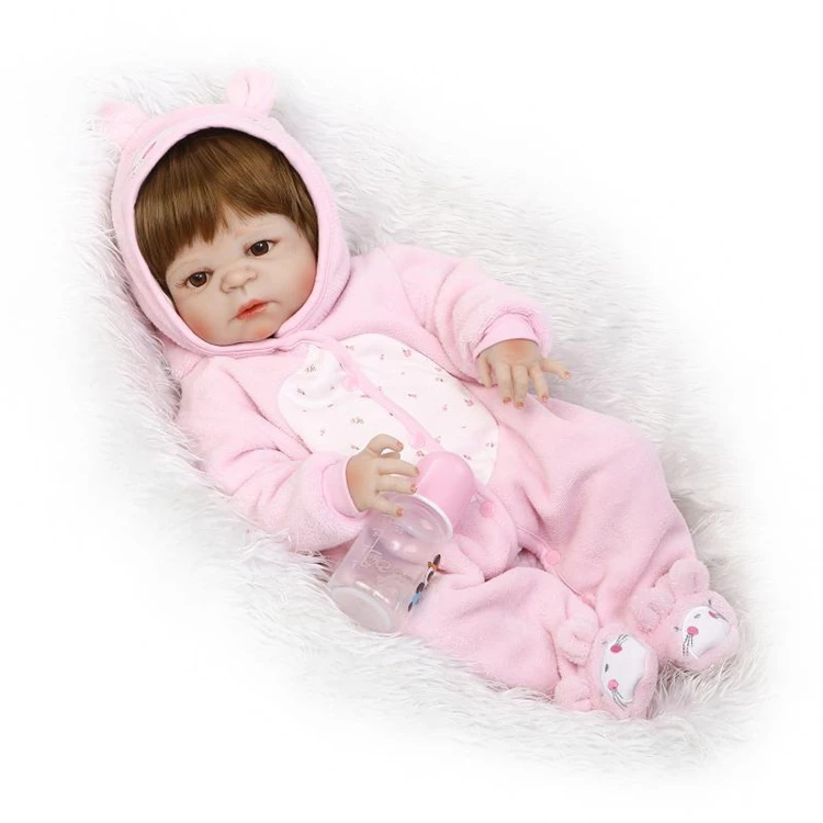 Кукла реборн NPK полностью силиконовая виниловая Кукла-младенец 22 см Реалистичная