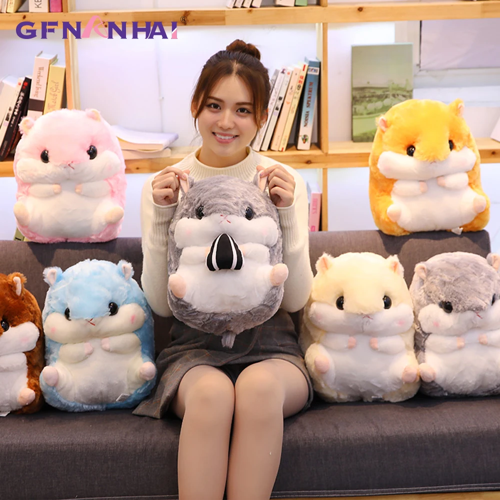 1 шт. 40 см милый 3 в 1 плюшевая игрушка для хомяка kawaii животные подушка для хомяка с одеялом куклы мягкие игрушки детские подарки на день рождения