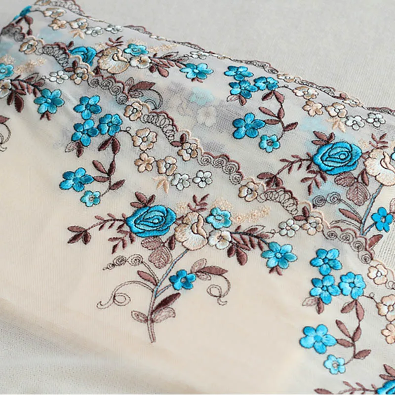 2 ярда/партия кружевная тесьма с вышивкой|Кружево| |