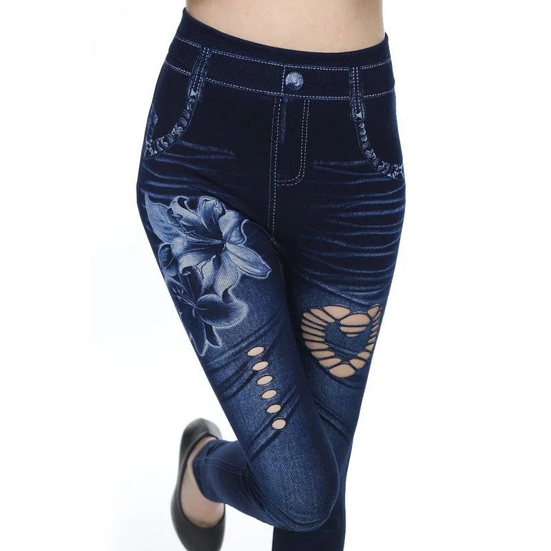 CALOFE модные женские туфли леггинсы Цветочный принт Брюки-Карандаш Леггинсы 2019 3XL