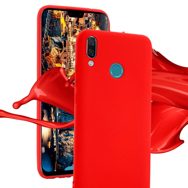 Для Huawei Honor 8X чехол Honor8 жидкий силиконовый тонкий мягкий матовый для 8 8S телефона