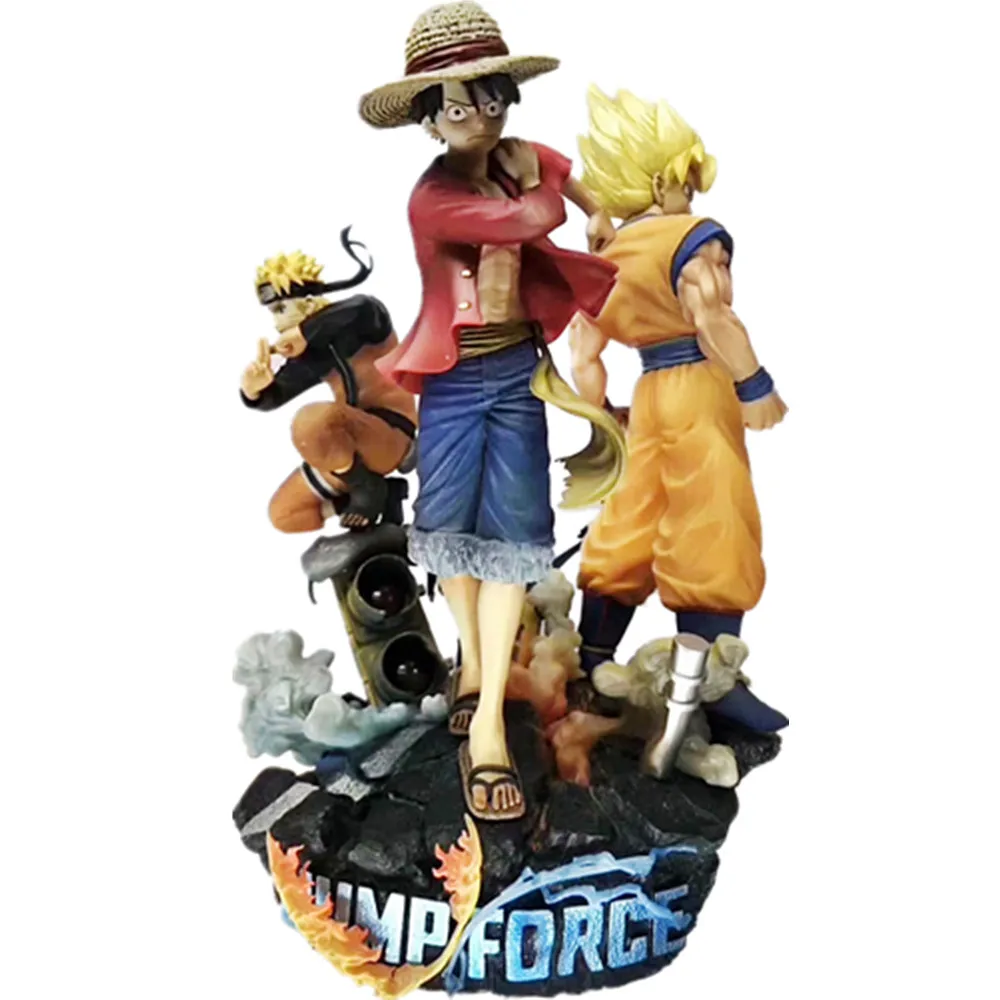 Игра Jump Force ONE PIECE Наруто Жемчуг дракона ПВХ фигурка 180 мм Аниме игра Луффи Гоку Наруто фигурка игрушка Diorama