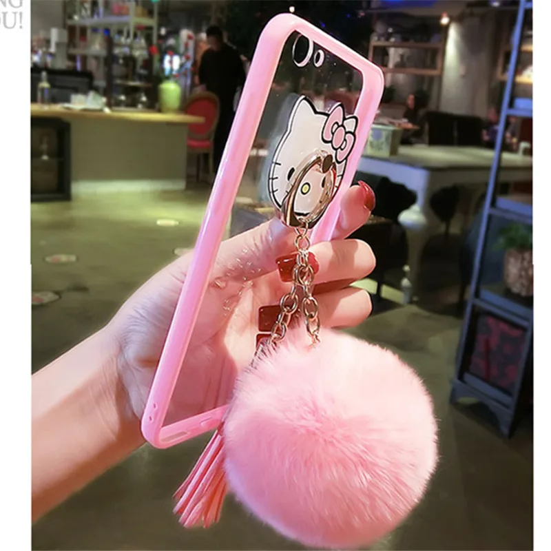 Для iPhone 6 S 7 Plus X для девочек Модный милый держатель кольца с кошкой чехол