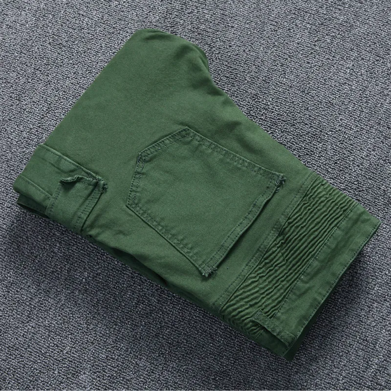 Мотоцикл Для мужчин Джинсы для женщин Rap Байкер проблемных Тощий Классический Slim