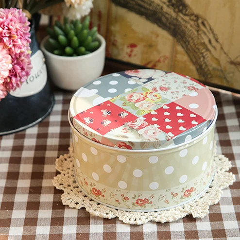 Круглый выпечки торт подарочной коробке железа ручной печенье конфеты Macarons