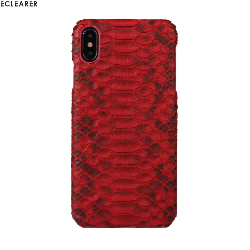 Роскошный чехол для iPhone XS MAX из натуральной кожи питона, кожаный чехол для iPhone XR, оригинальная кожаная задняя крышка для iPhone XS MAX/XR, чехлы