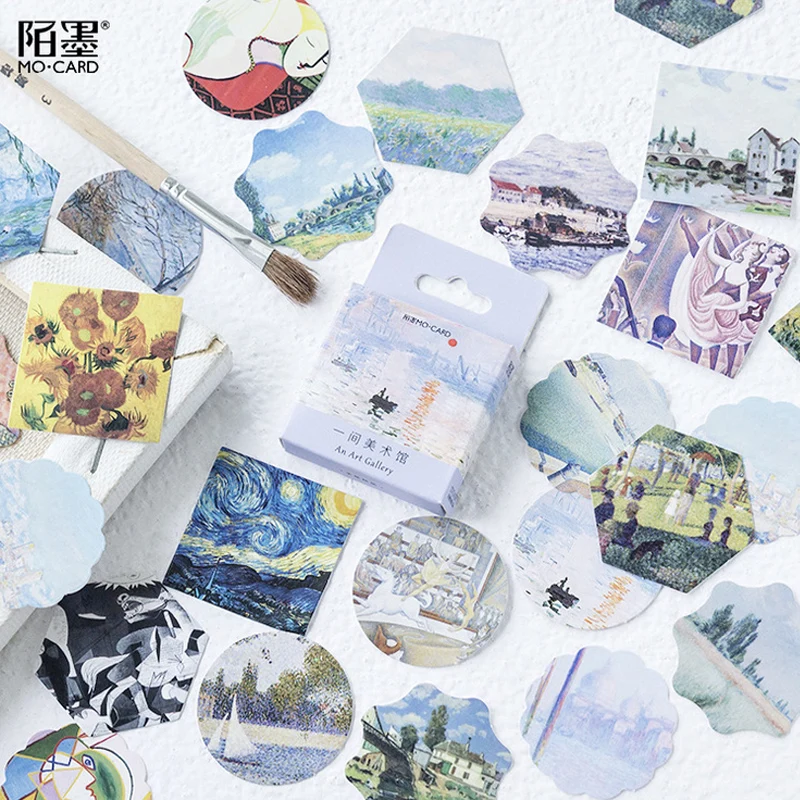 46 шт./кор. винтажный мастер искусства Мини бумажная наклейка украшение сделай сам