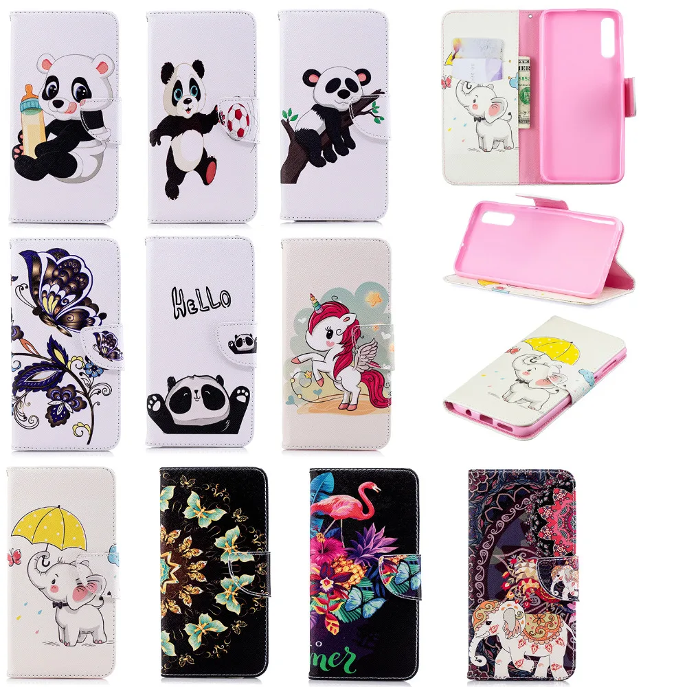 Кожаный чехол для Fundas Samsung galaxy A50 A30 A20 A10 A40 A70 чехол-кошелек с откидной крышкой и