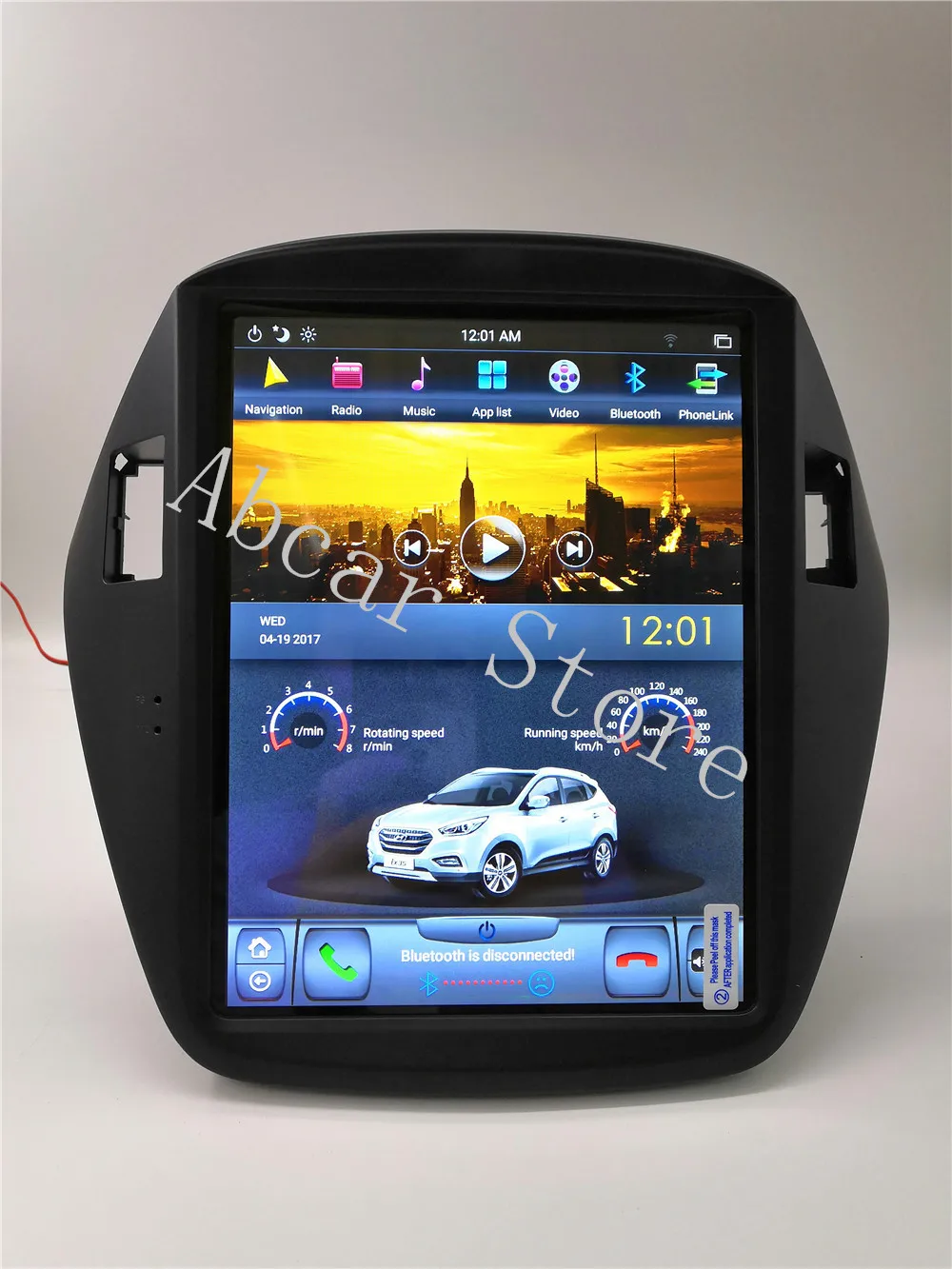 10,4 ''Tesla стиль Android 8,1 автомобильный dvd-плеер gps навигация для hyundai IX35 TUCSON 2009- стерео радио головных устройств ips PX6