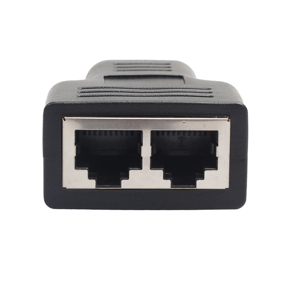

Разветвитель RJ45, сетевой адаптер 1-2 порта «Мама», CAT5/CAT 6 LAN Ethernet