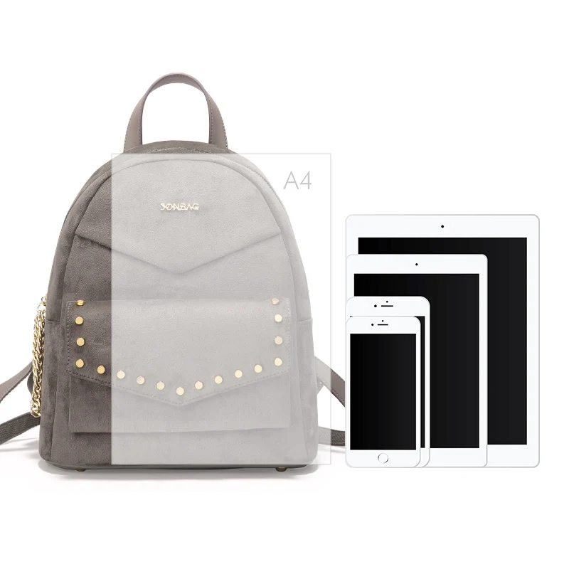 JONBAG отшлифованная двойная сумка на плечо Женская 2019 новый маленький рюкзак