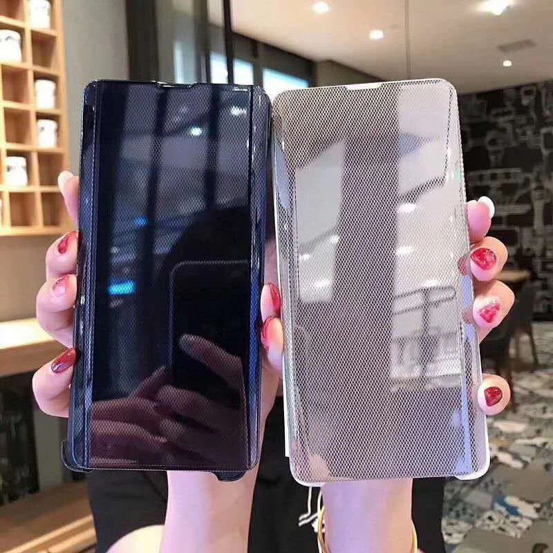 Smart mirror Flip Luxury phone case For Samsung S8 S9 S10 Plus S7 Edge A30 A50 A70 A750 Note 8 9 S10E back cover |