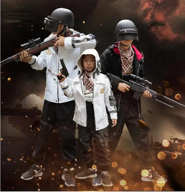 Курица Для Pubg Косплей костюмы плащ с капюшоном среднего возраста куртка пальто
