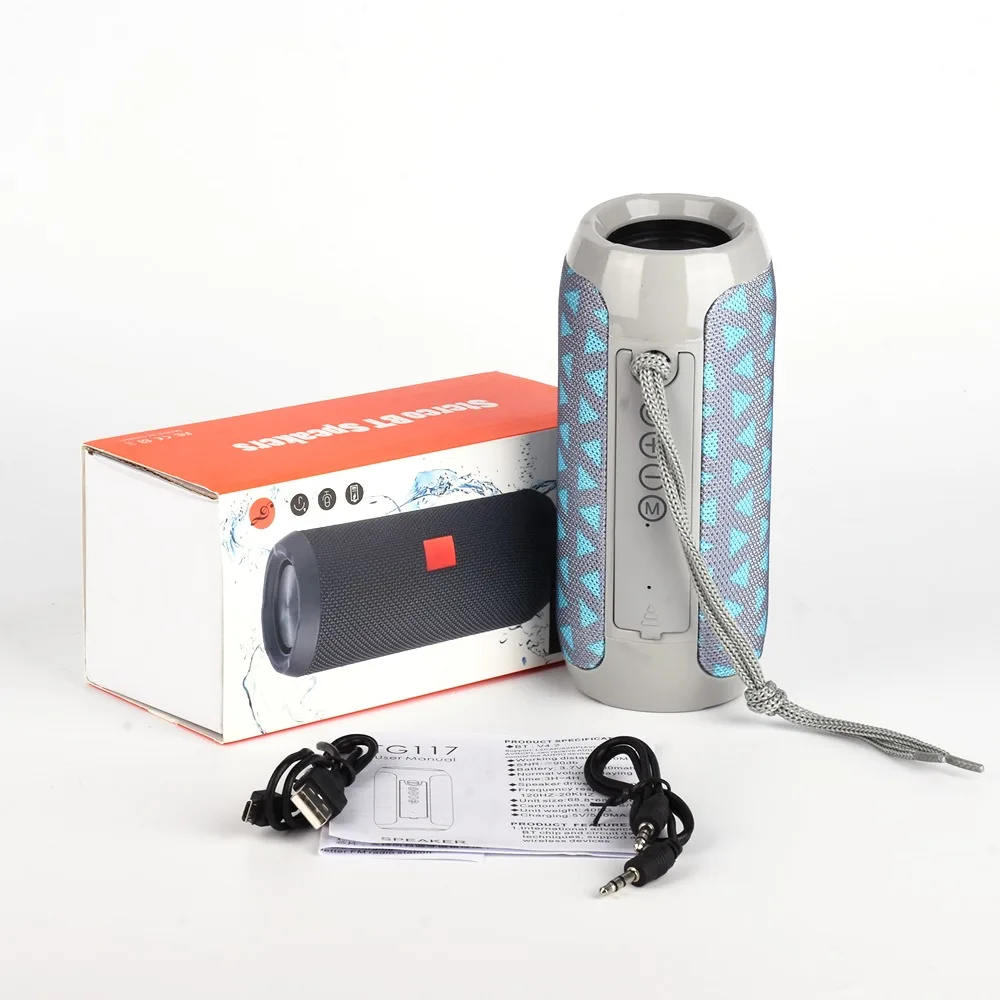 Беспроводная Bluetooth Колонка 10 Вт Водонепроницаемая стерео сабвуфер