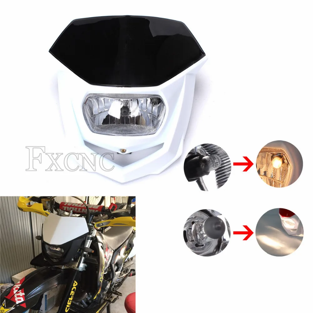 Универсальный мотоциклетный обтекатель 12 В H4 для мотокросса Yamaha YZ YZF WR WRF DT XT |