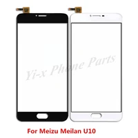 1pcs for meizu u10 u20 digitizer touch screen glass panel meilan u 10 mobile phone replacement parts meizu meilan u20