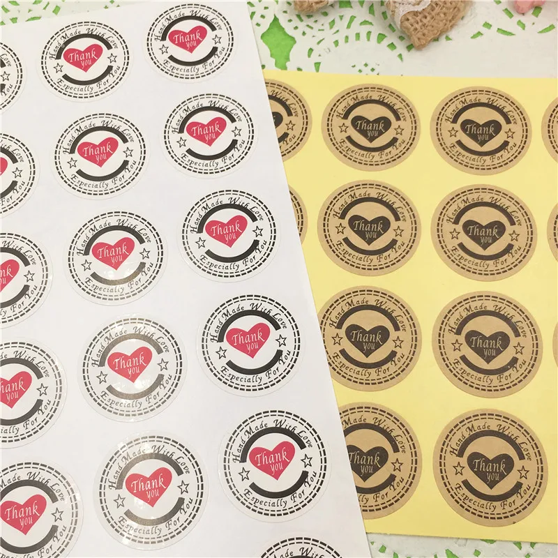 Диаметр 3 см круглые крафт-бумага уплотнительные этикетки наклейки в ретро стиле