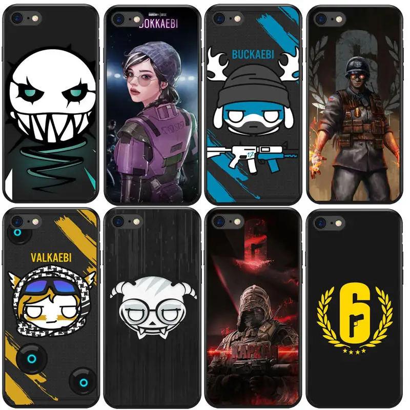 Силиконовый чехол Rainbow Six Siege YuGiOh из ТПУ для iphone 4S 5C X 10 XS 8 plus XR Max|Чехлы-накладки| |