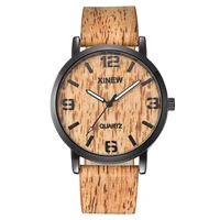 mens cheap watches xinew fashion leather gifts watch unique bark designer watches erkek barato saat montre homme 8 colors 2020