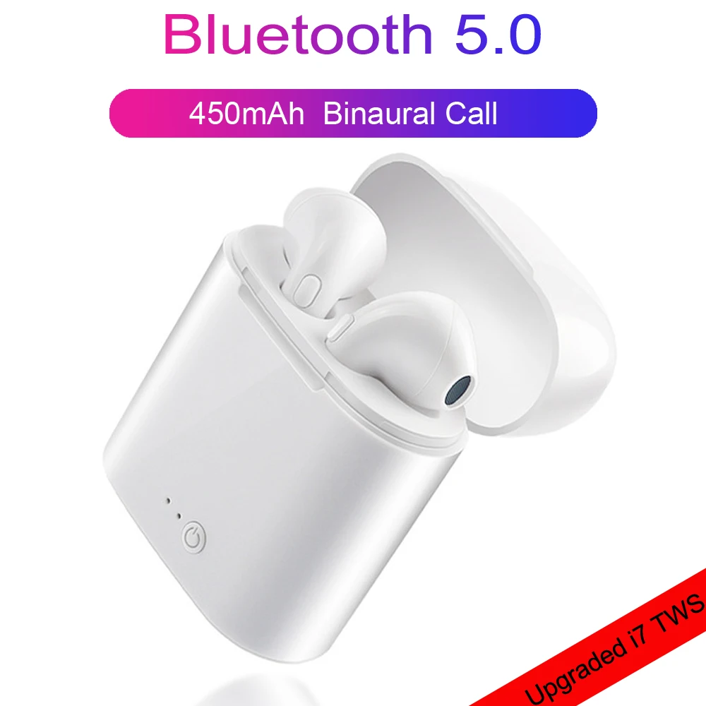 Модернизированные i7s TWS беспроводные наушники Bluetooth 5 0 стерео вкладыши с зарядным